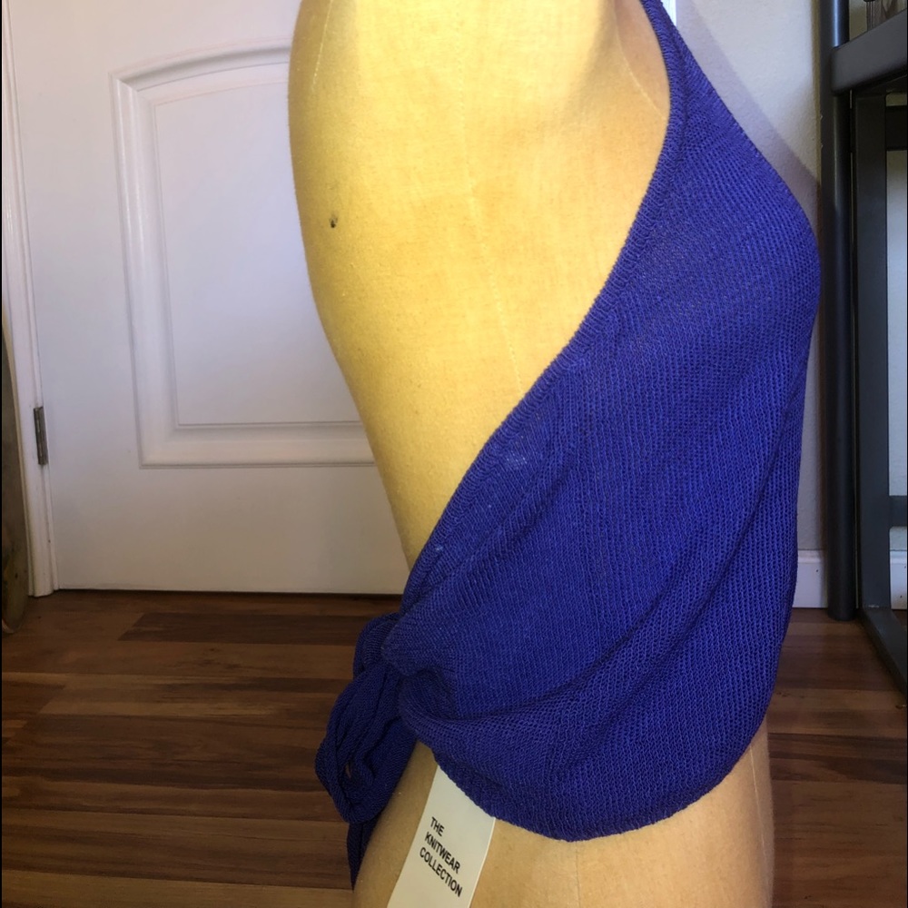 Open back cropped top